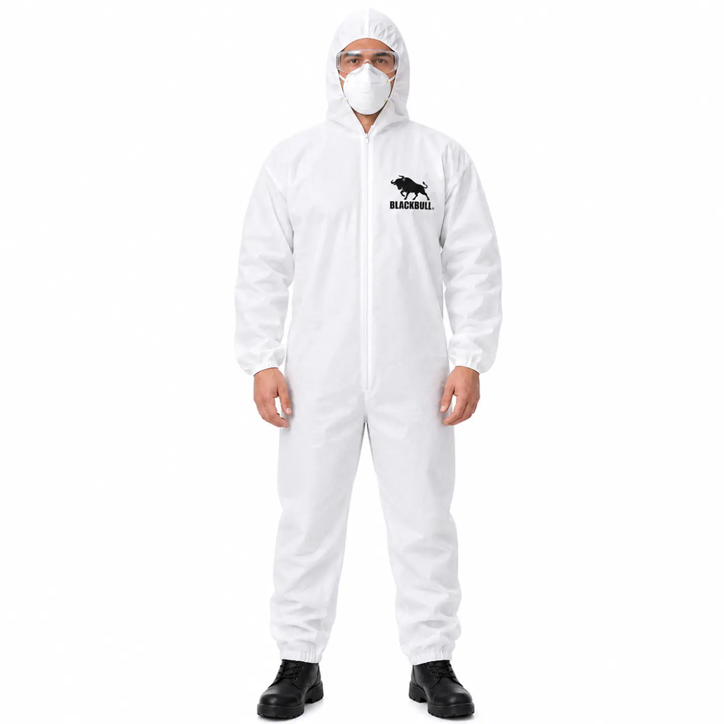 Buzo Desechable Blanco Poliester 50 Grs- Black Bull 1