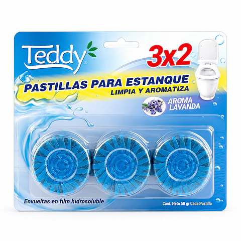 Pastillas Estanque 3 Unidades Azul Activo 50g C/u - Shopnow