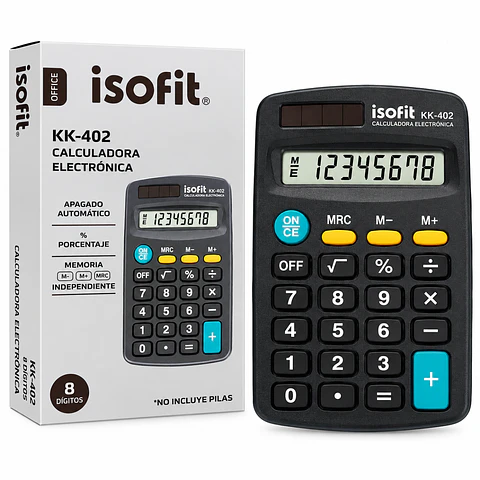 Calculadora Electrónica 8 Dígitos KK-402
