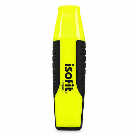 Destacador Amarillo Punta Biselada Isofit Original