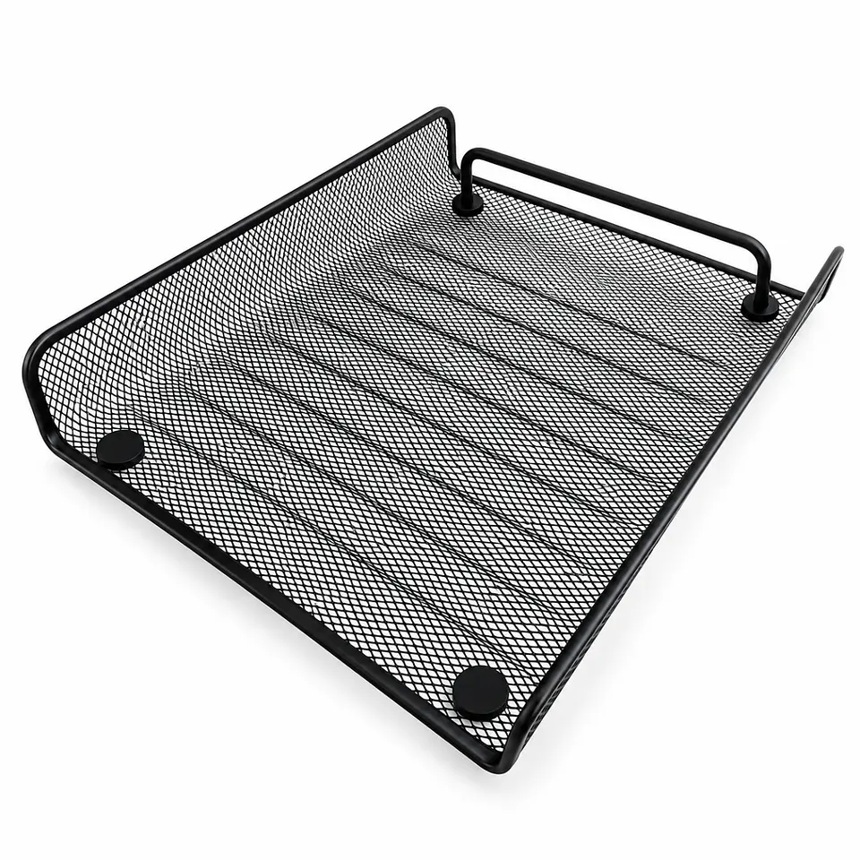 Bandeja Portadocumentos Metálica Simple Isofit Negra 35x27cm 1