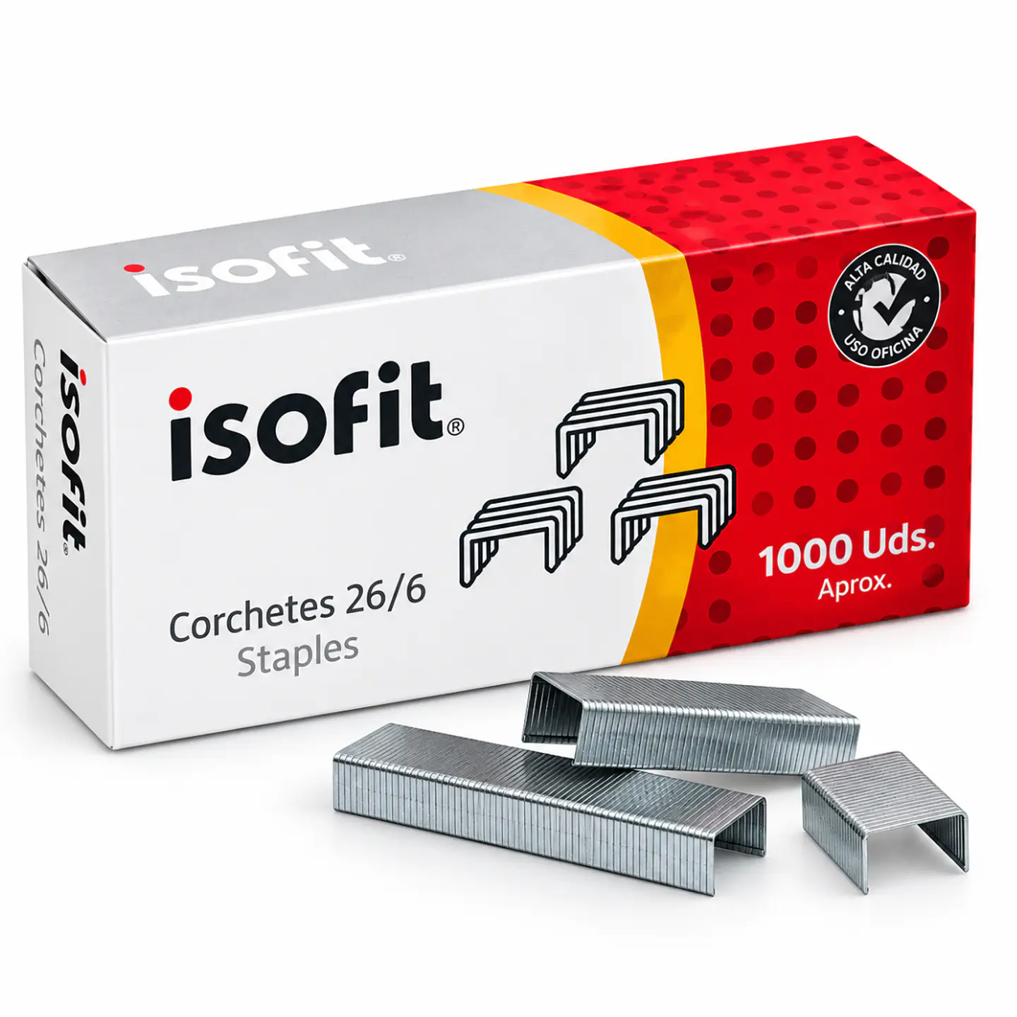 Corchetes Metálicos Isofit 26/6 Caja 1000 Unidades 1