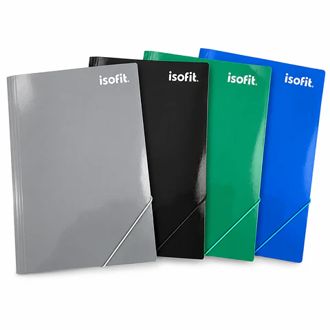 Carpeta Con Elástico Oficio Isofit 