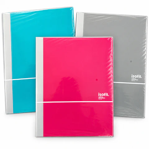 Carpeta Con 20 Fundas Isofit Para Documentos A4 Oficio