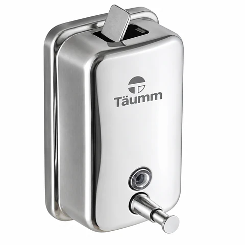 Dispensador De Jabón Muro Acero Inoxidable 500 Ml Taumm