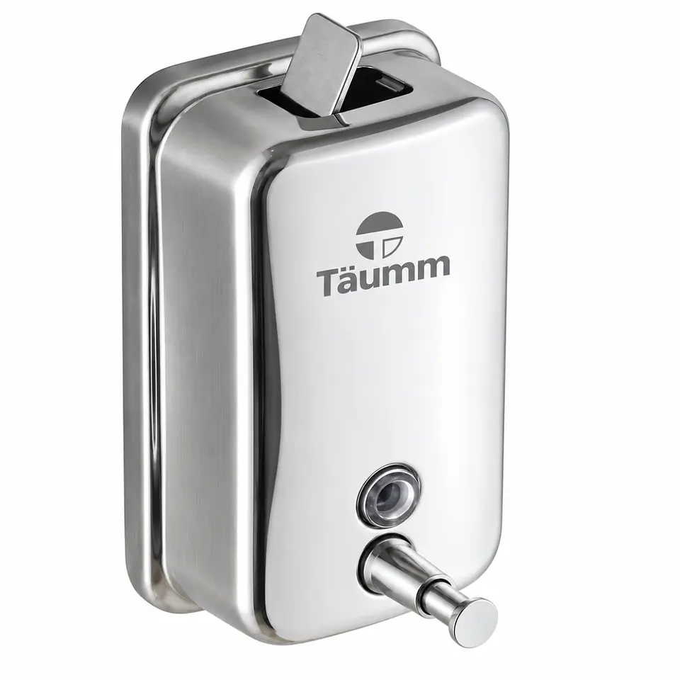 Dispensador De Jabón Muro Acero Inoxidable 500 Ml Taumm 1