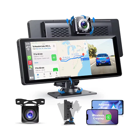 Pantalla Carplay&Android Auto 10,26" con cámara frontal y reversa 4K