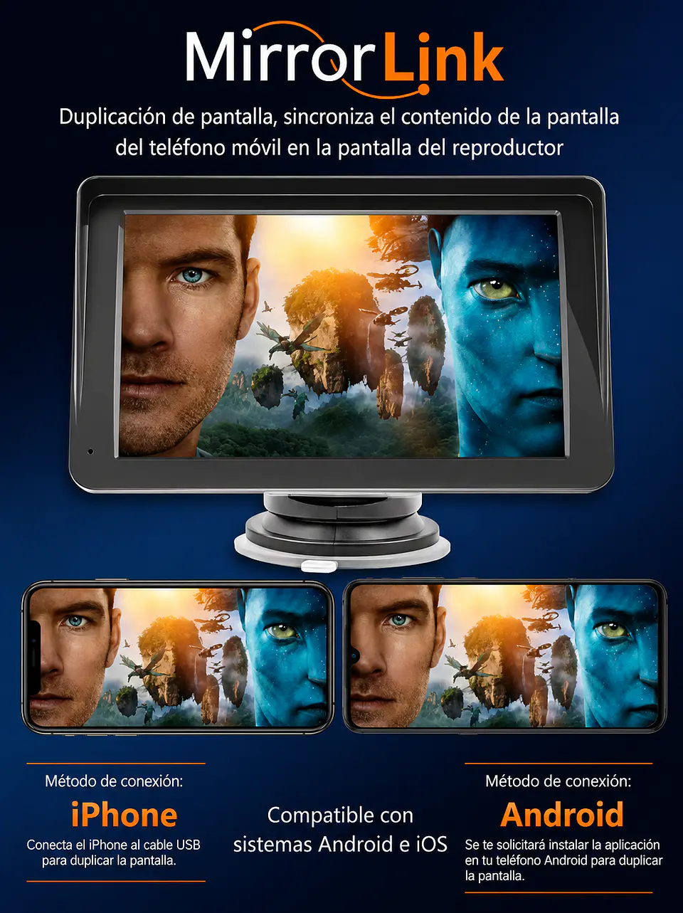 Pantalla Carplay&Android Auto 7