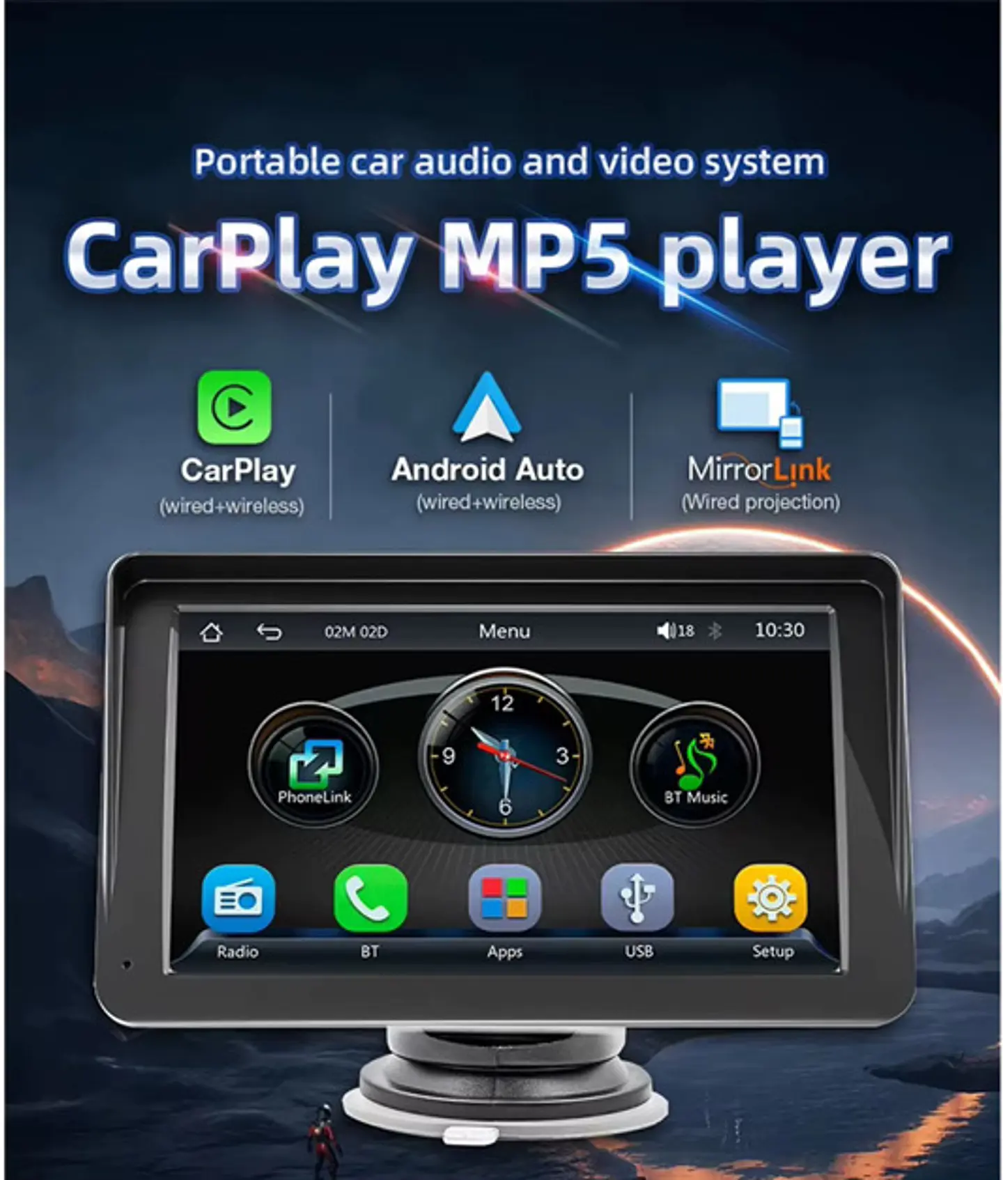 Pantalla Carplay&Android Auto 7