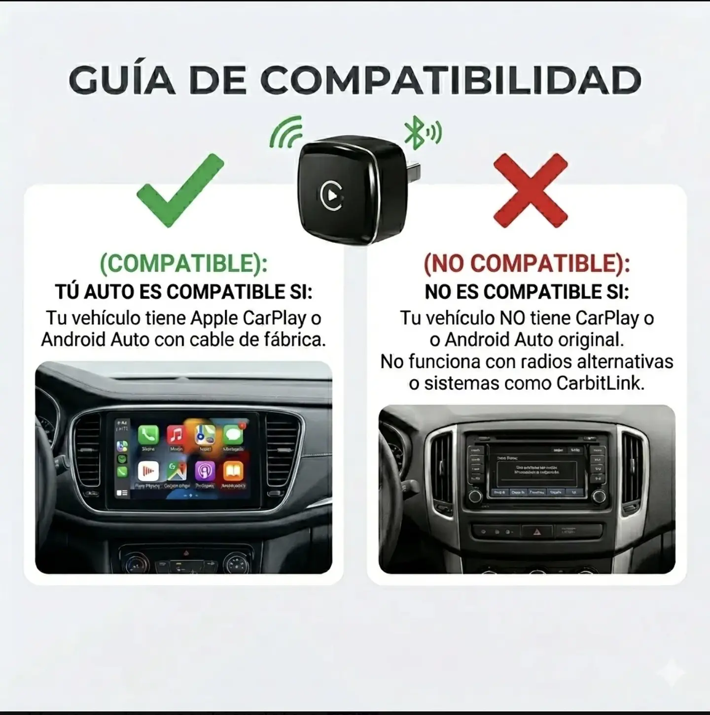 Adaptador inalámbrico Carplay&Android Auto  4