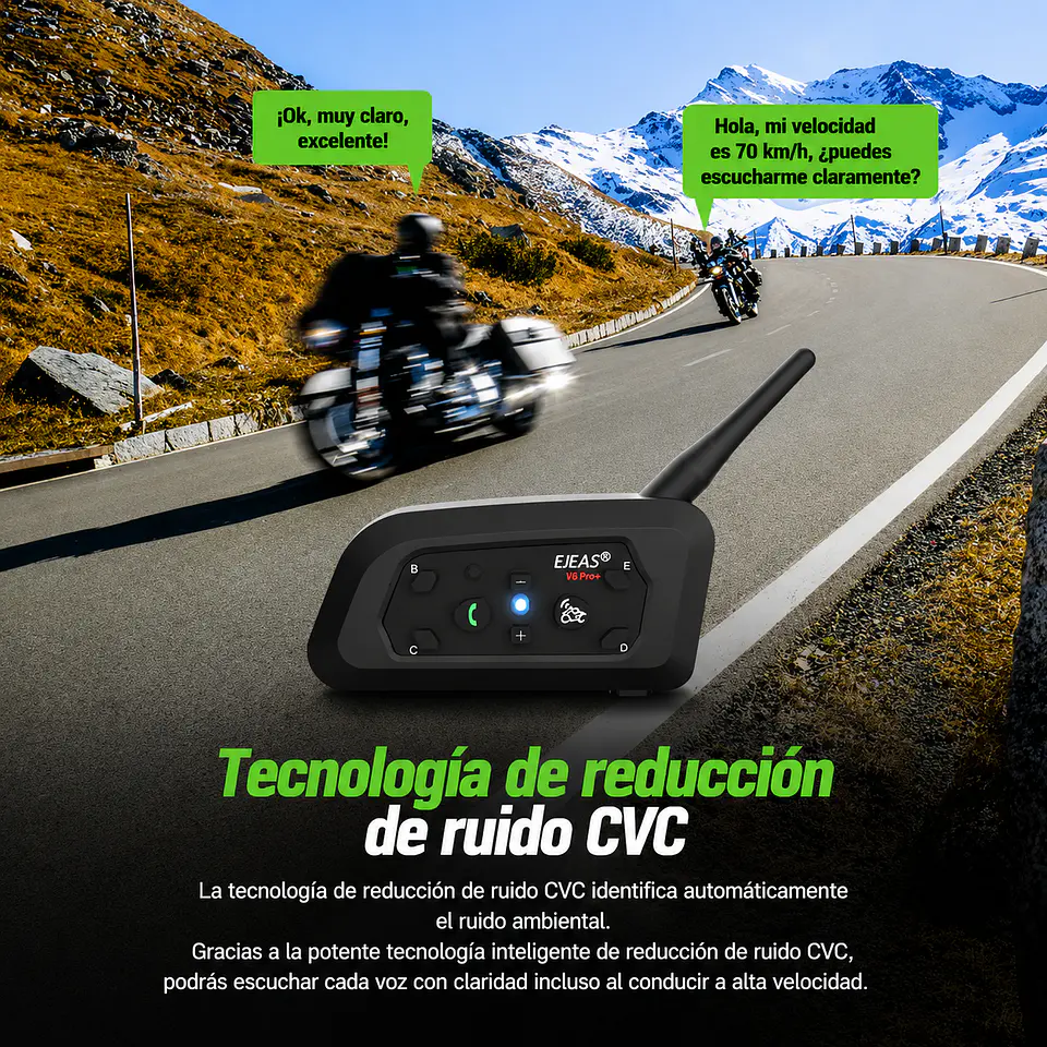 Intercomunicador Ejeas V6 Pro+ 5
