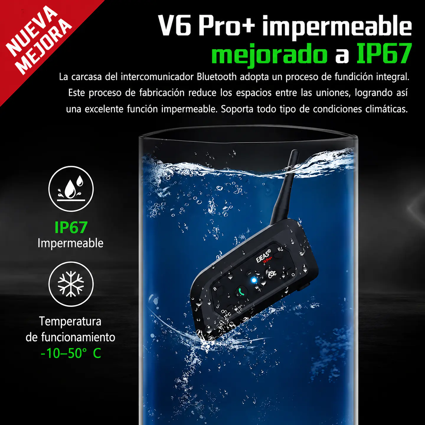 Intercomunicador Ejeas V6 Pro+ 6