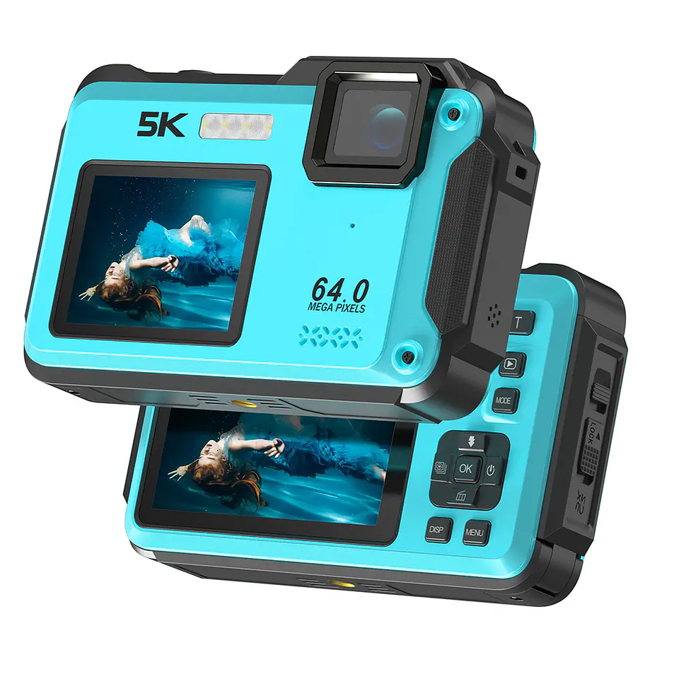 Cámara Sumergible 5K 64MP sumergible IP68 con WIFI + Memoria 32GB 1