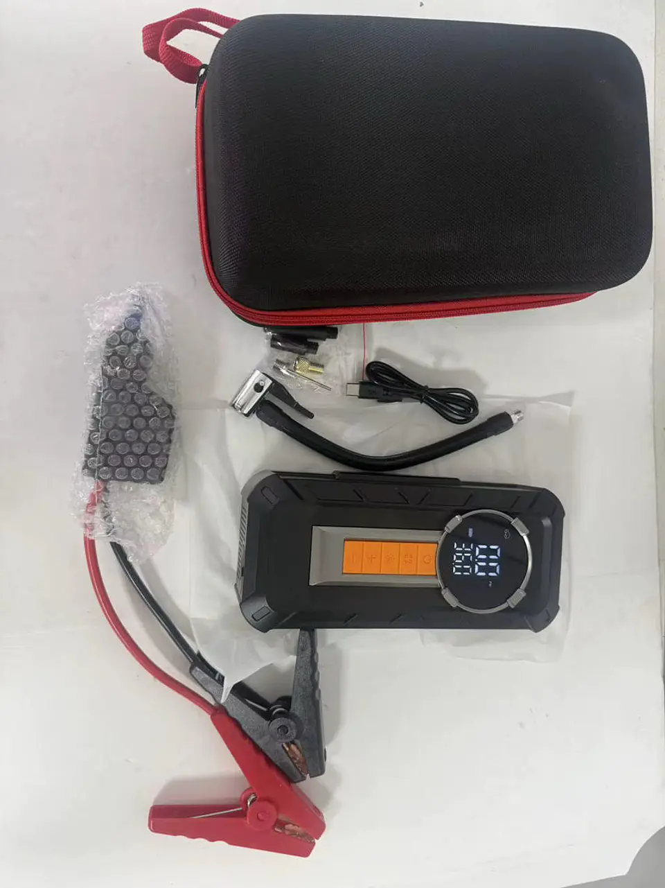Arrancador Batería/ Compresor/linterna/Powerbank. Incluye Bolso 2