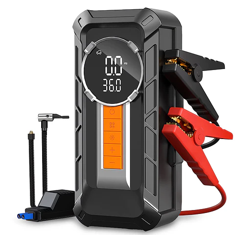 Arrancador Batería/ Compresor/linterna/Powerbank. Incluye Bolso
