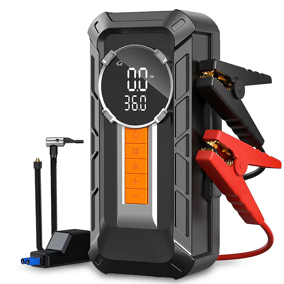 Arrancador Batería/ Compresor/linterna/Powerbank. Incluye Bolso 1
