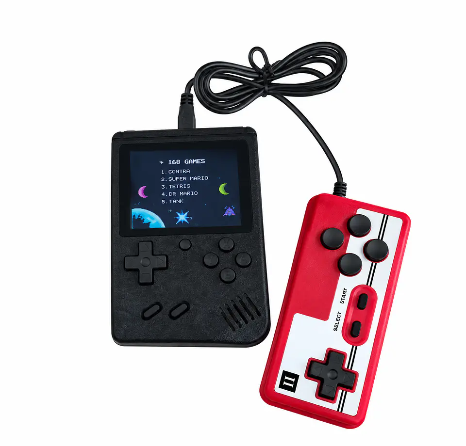 Consola Retro Portátil 500 Juegos con Pantalla a Color y Salida a TV + Joystick 10