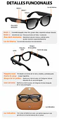 Gafas Inteligentes M02X Pro Max 13MP IA/Wifi/Cámara + Estuche de carga - Miniatura 5