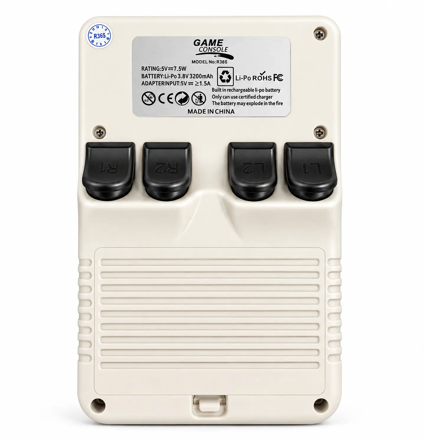 Consola Retro R36S Portátil 64GB Versión con ArkOS Pantalla 3.5 + Bolso 9