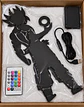 Lámpara LED Decorativa Goku 3D con Control Remoto y 16 Colores - Miniatura 5