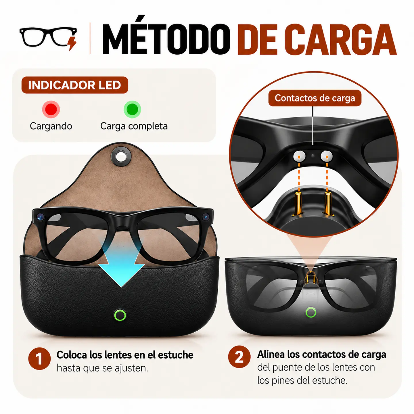 Lentes Inteligentes MT5 Ultra con IA, Cámara 8MP, Traductor y Estuche de Carga 2.000 mAh 5