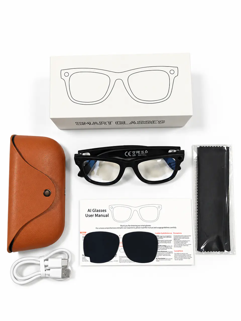 Lentes Inteligentes MT5 Ultra con IA, Cámara 8MP, Traductor y Estuche de Carga 2.000 mAh 7