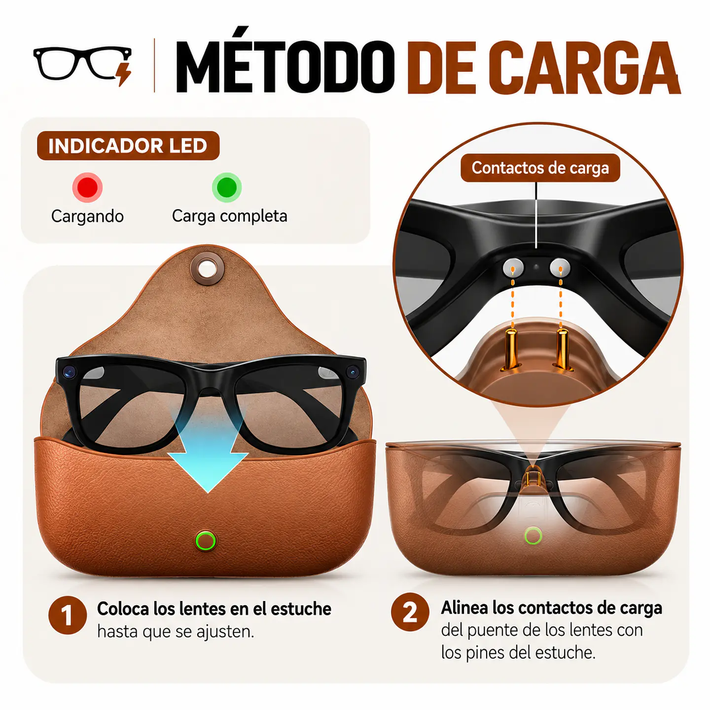 Lentes Inteligentes MT5 Ultra con IA, Cámara 8MP, Traductor y Estuche de Carga 2.000 mAh 8