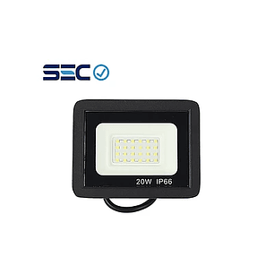 PROYECTOR LED ULTRA SLIM 20W IP66 NEGRO