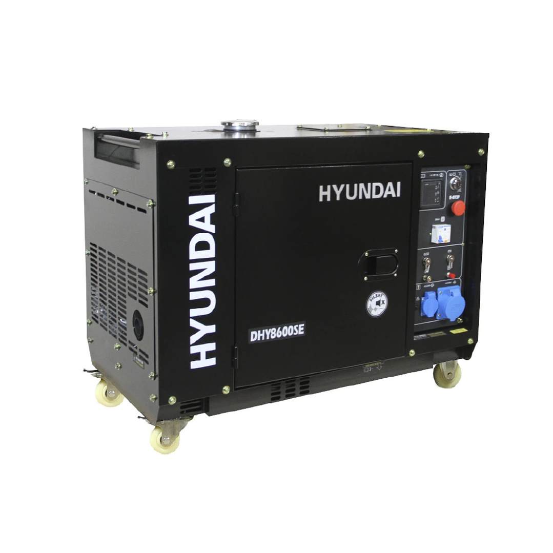 Generador Hyundai Diesel 6/6,3 Kw/Kva Partida eléctrica monofásico Cerrado 1