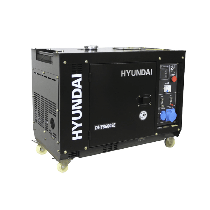 Generador Hyundai Diesel 6/6,3 Kw/Kva Partida eléctrica monofásico Cerrado 1
