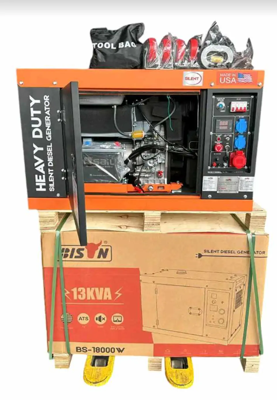 GENERADOR 13 KVA DIESEL  MONOFASICO Y TRIFASICO 5