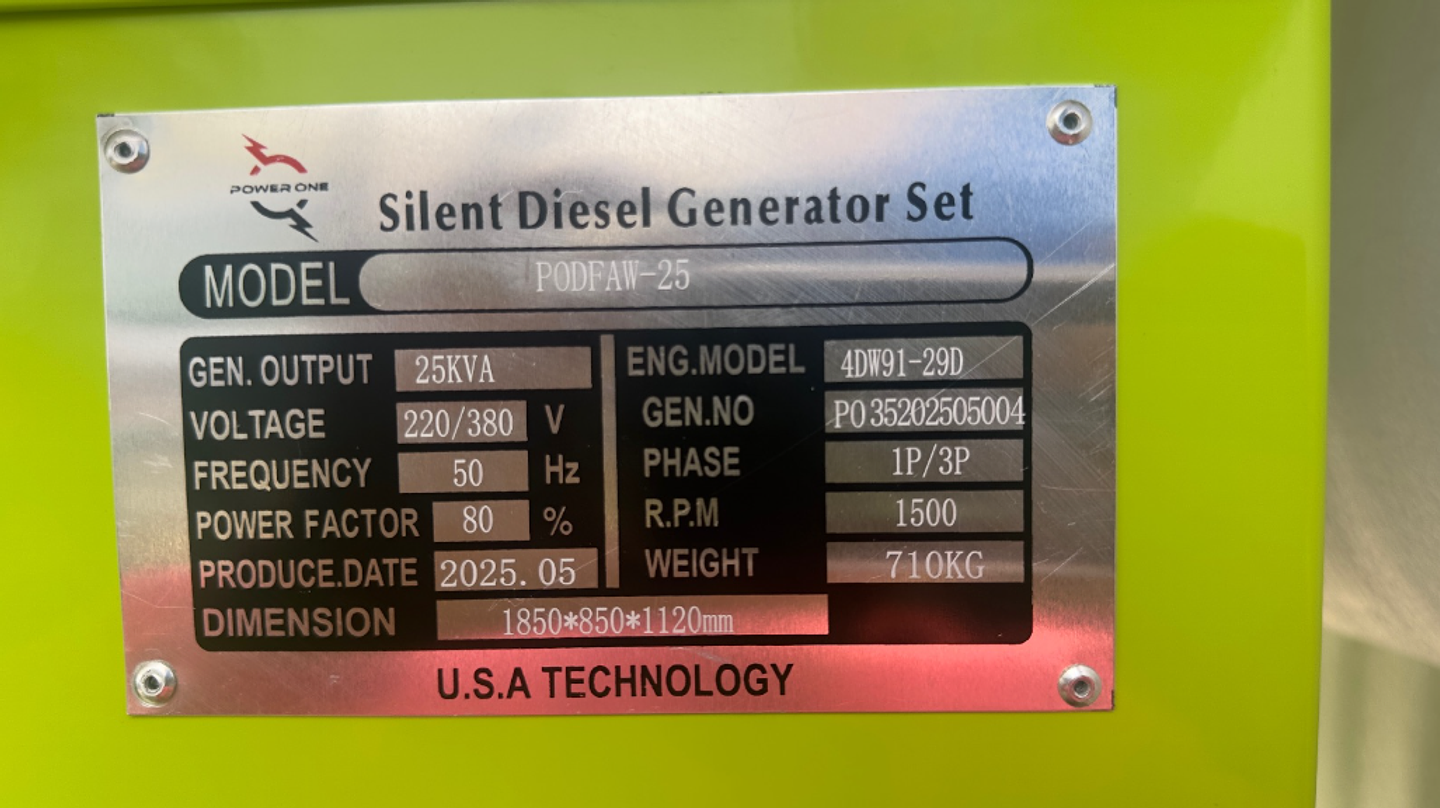 GENERADOR 25 KVA DIESEL 7