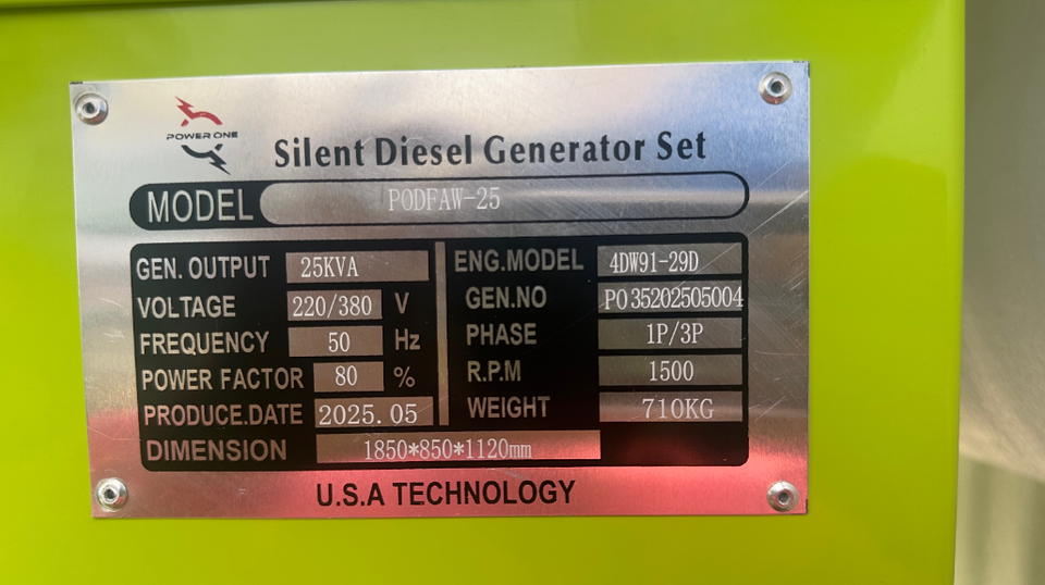 GENERADOR 25 KVA DIESEL 7