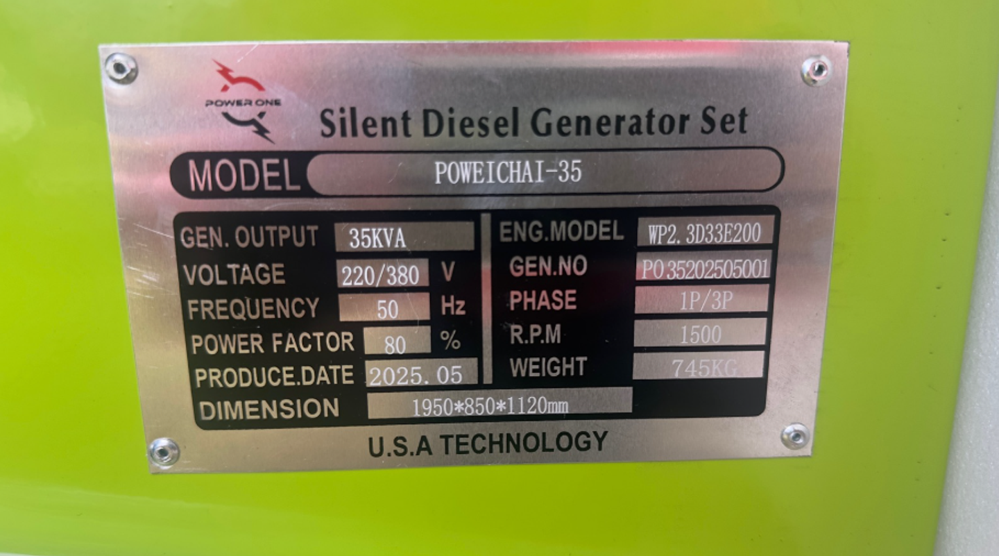 GENERADOR 35 KVA DIESEL 6