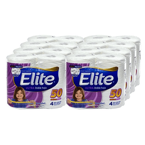 Papel Higienico Elite 8 Paquetes (32 Rollos de 50 metros)
