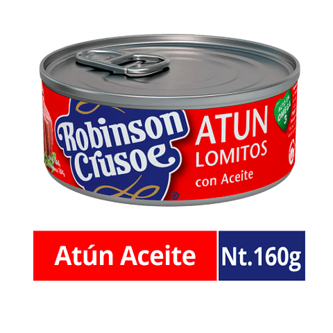 Atun en Lomitos en Aceite 160g Robinson Crusoe