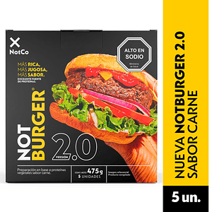 Not Burger caja 5 unidades de 95g versión 2.0
