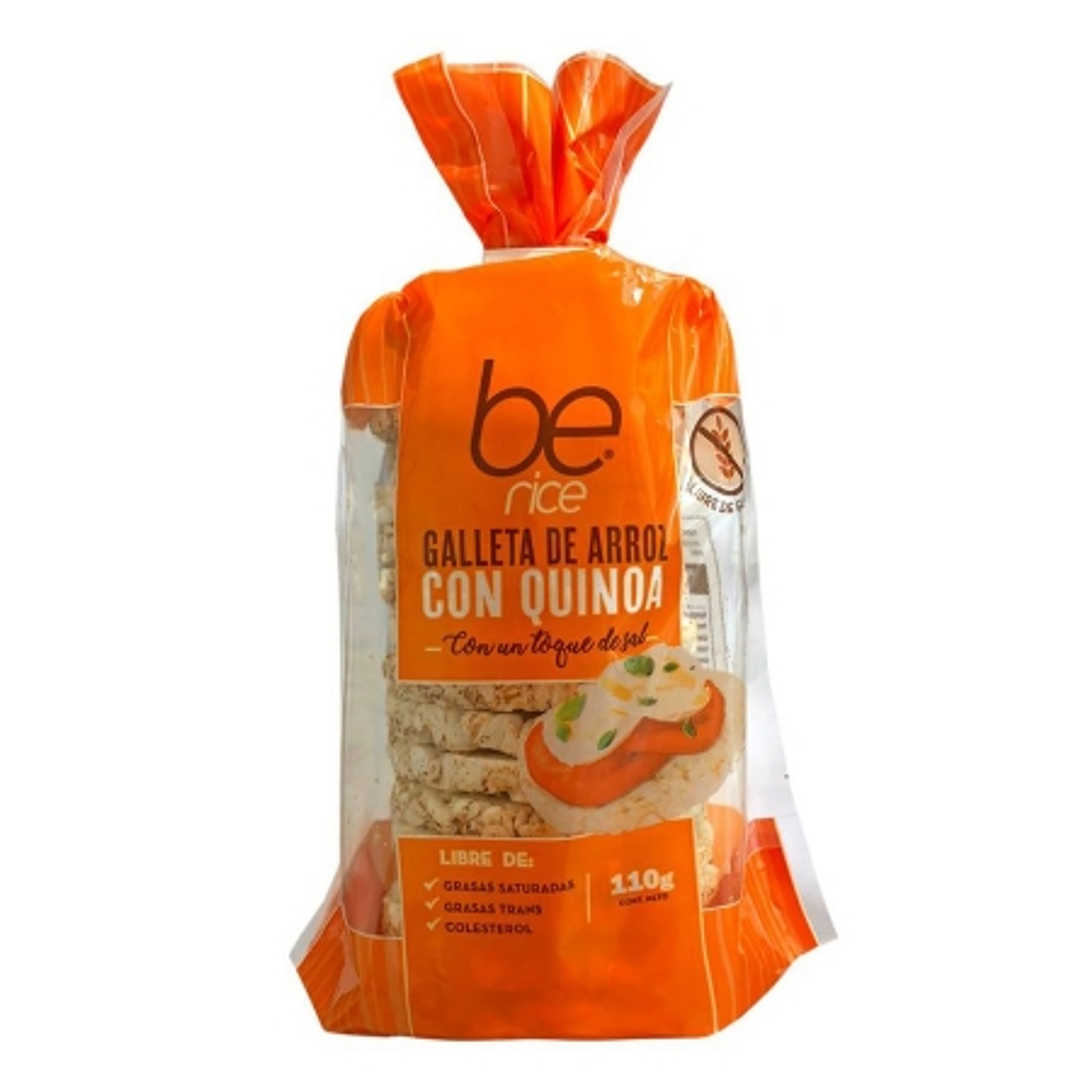 Galletas de Arroz con Quinoa Saladas 100g BeRice 1