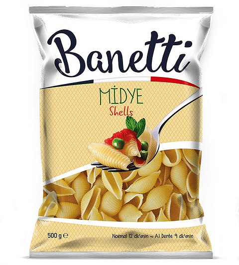 Fideos Caracoles 500g Banetti