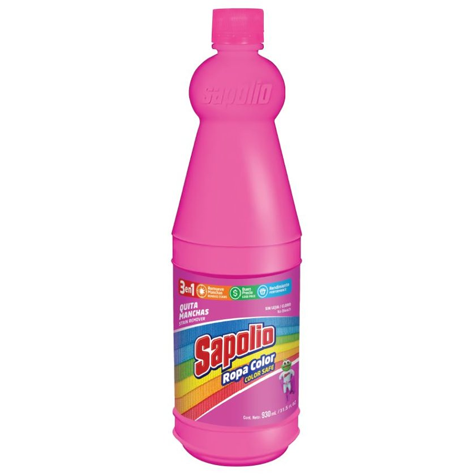 Quita Manchas Ropa Color 930ml Sapolio 1