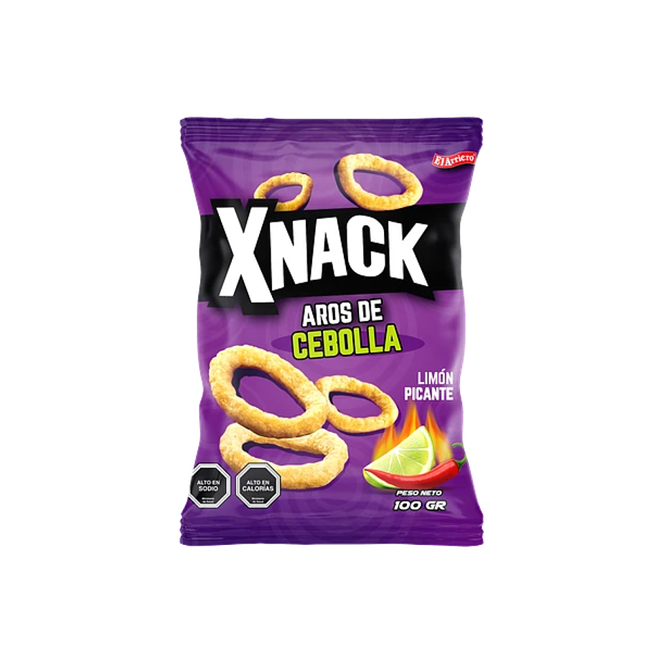 XNACK AROS DE CEBOLLA PICANTE  100G EL ARRIEO 1
