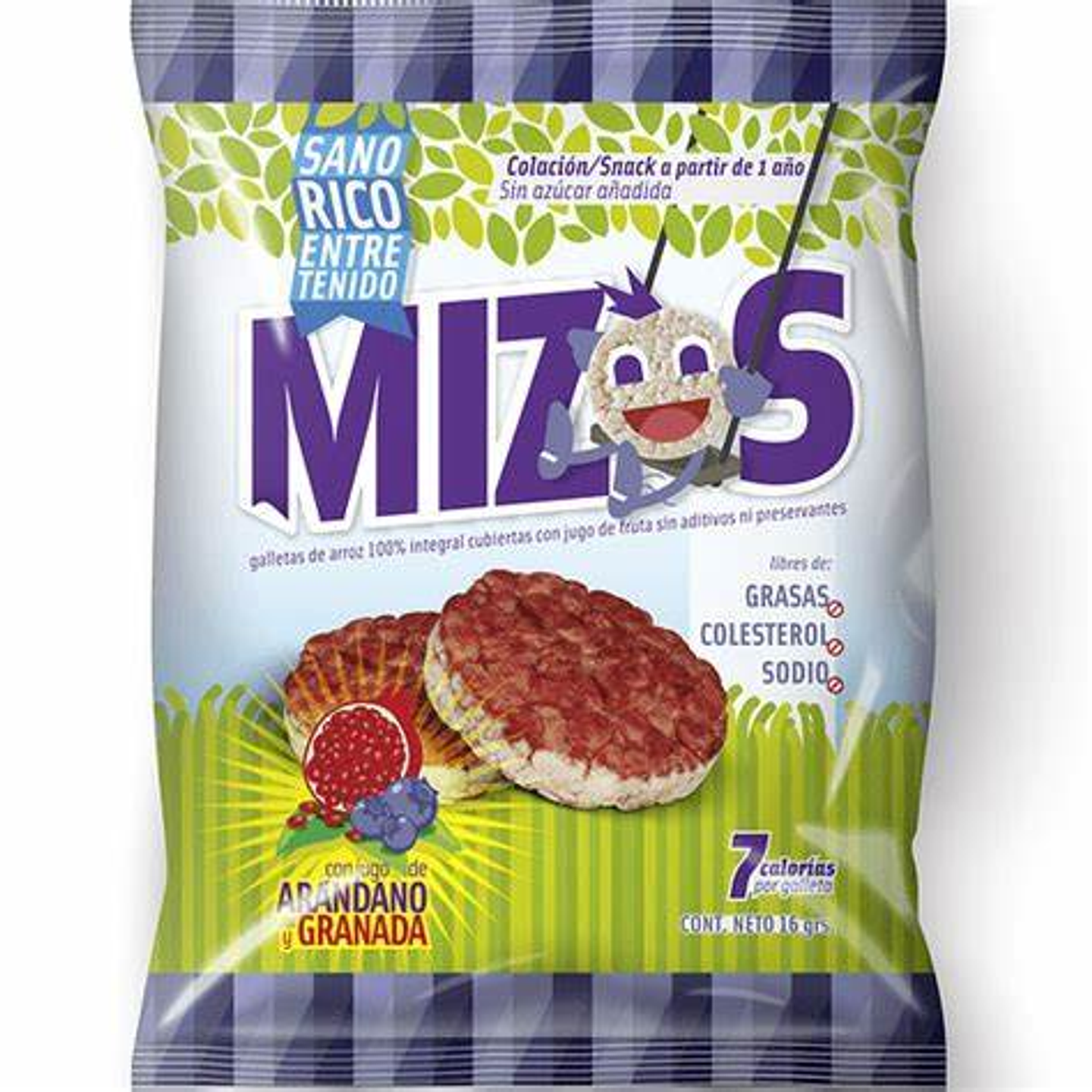Galletas de Arroz Mizos Arandano y Granada 20g Mizos 1