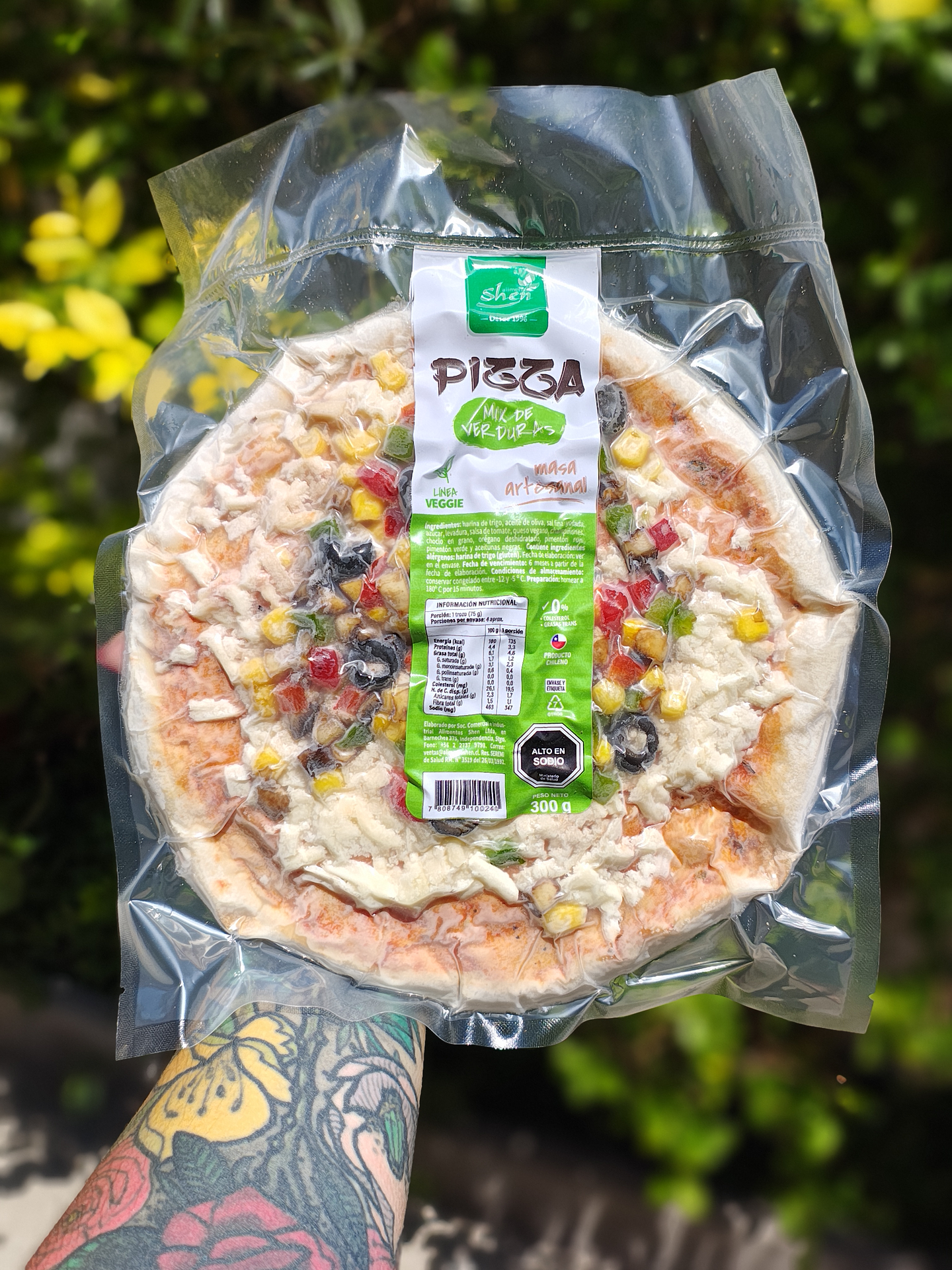 PIZZA MIX DE VERDURAS 300G SHEN 1