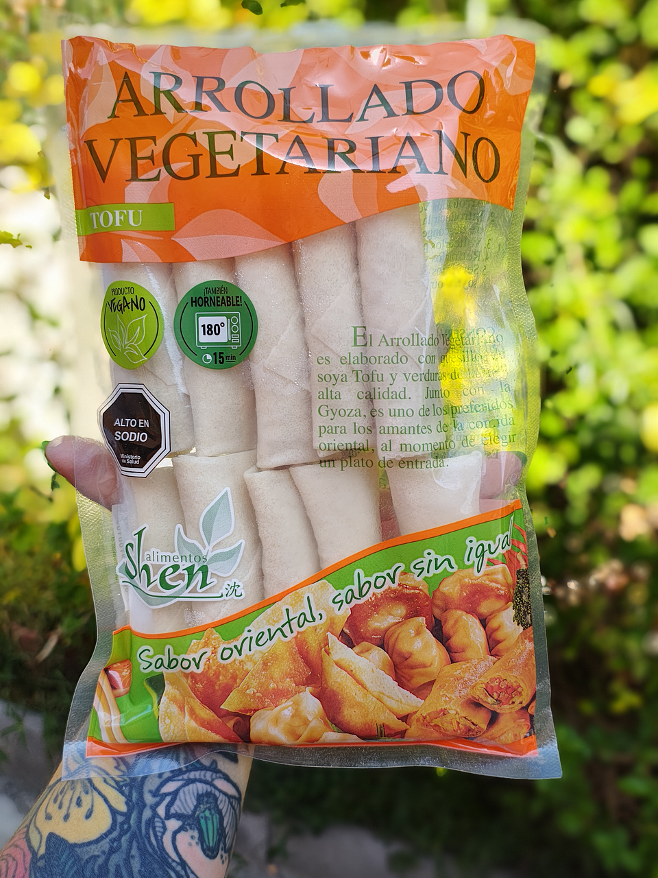 ARROLLADO VEGETARIANO (TOFU) - 400G (10UN) - SHEN 4