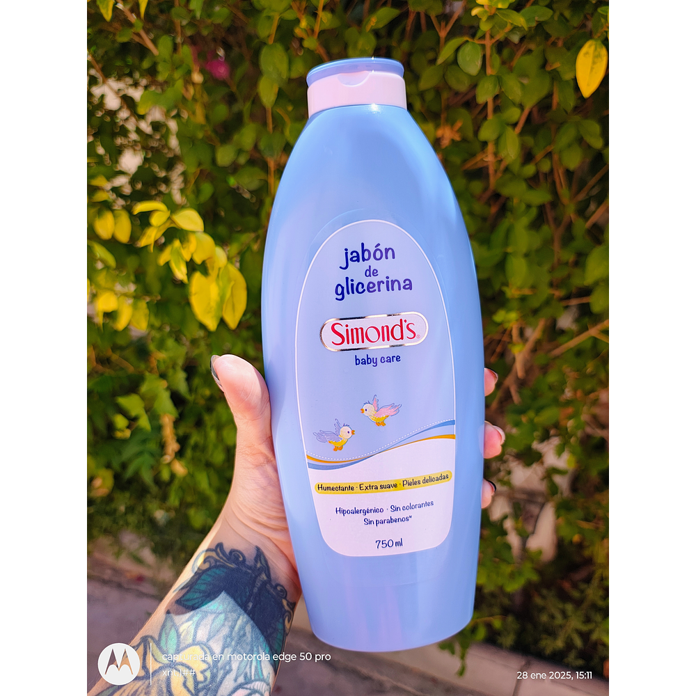 Jabón de Glicerina Hipoalergénico 750ml Simond's