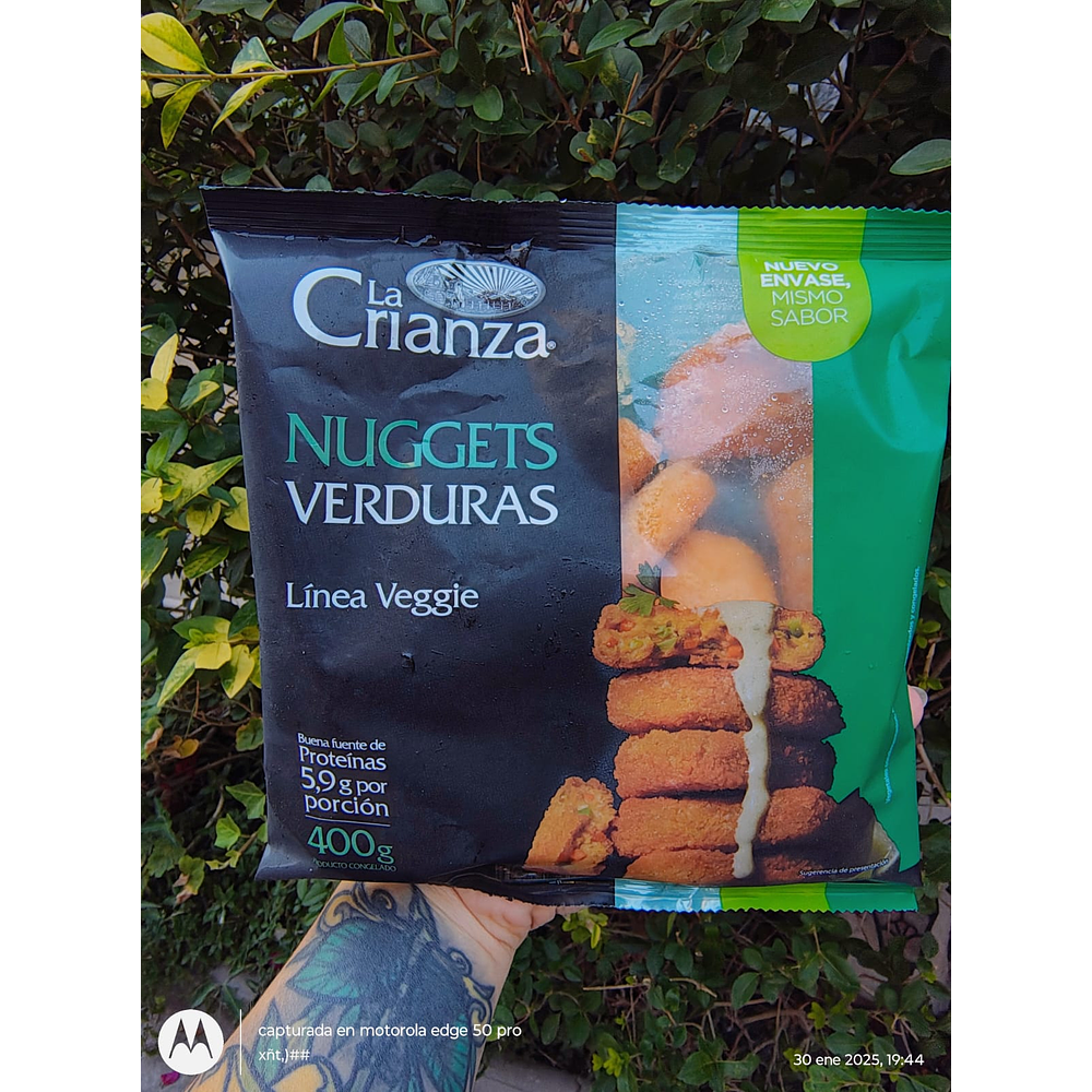 Nuggets Verduras 400g - Linea Veggie - La Crianza