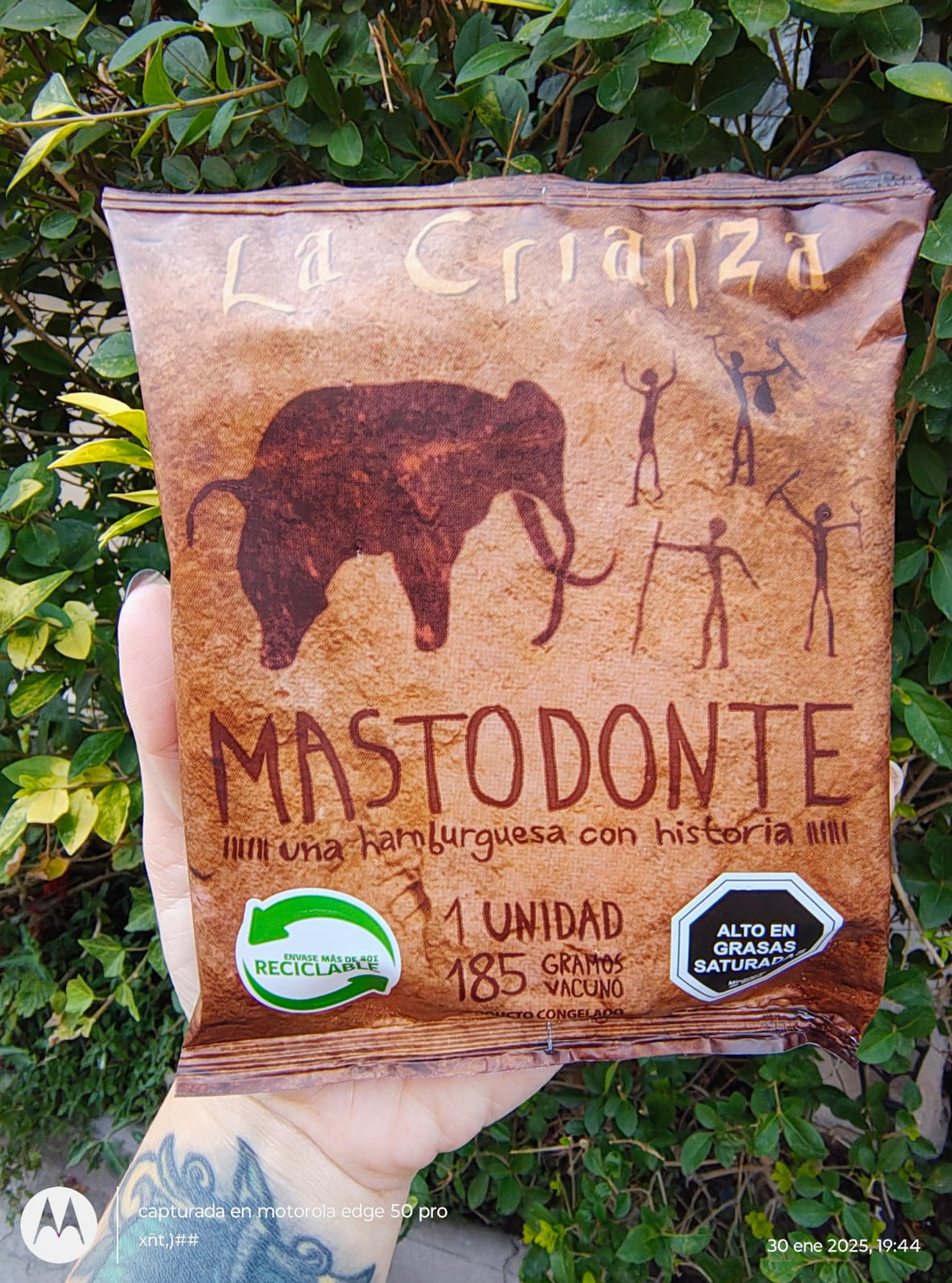 HAMBURGUESA MASTODONTE 185G - LA CRIANZA 1