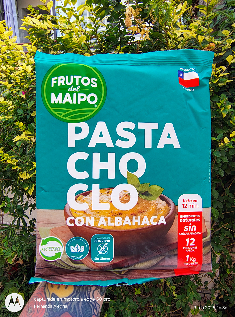 PASTA DE CHOCLO 1KG - FRUTOS DEL MAIPO 1