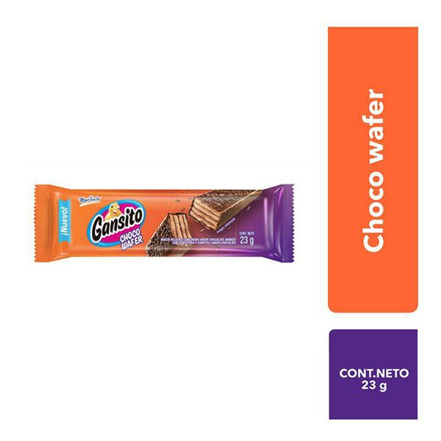 OFERTA (3x$1.000) GANSITO WAFER 23G - MARINELA 1