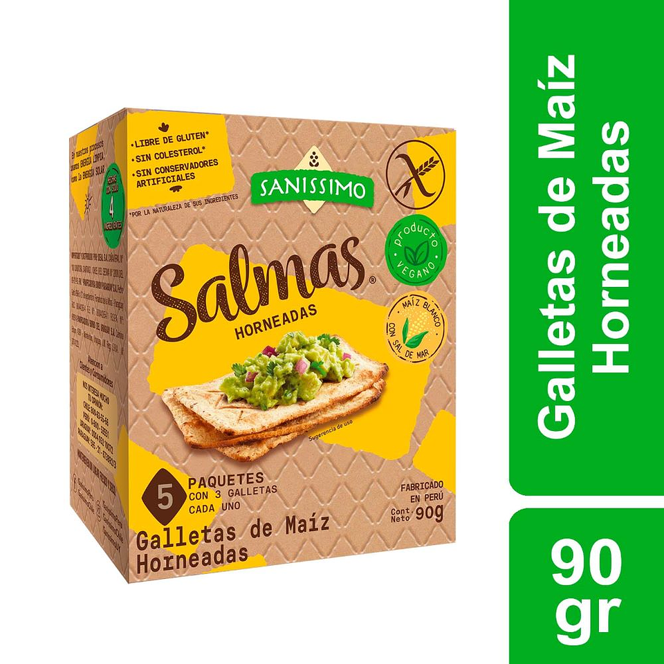 Galletas de Maíz Horneadas 90g - Salmas 1